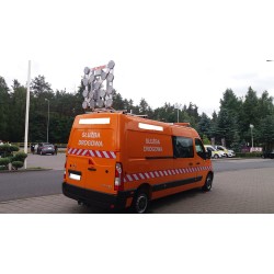 Panou rabatabil LED semnalizare lucrari - 15 lampi de 200 mm diametru